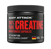 Body Attack - 100% Pure Creatine - 240 Capsules